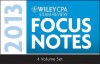 Wiley CPA Examination Review 2013 Focus Notes, Set - Wiley