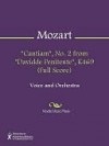 "Cantiam", No. 2 from "Davidde Penitente", K469 (Full Score) - Wolfgang Amadeus Mozart