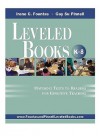 Leveled Books, K-8: Matching Texts to Readers for Effective Teaching - Irene C. Fountas, Gay Su Pinnell