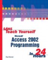 Sams Teach Yourself Microsoft Access 2002 Programming in 24 Hours - Paul Kimmel