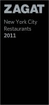 2011 New York City Restaurants (Leather) - Zagat Survey