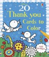 Usborne 20 Thank You Cards to Color - Candice Whatmore