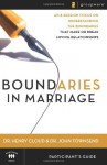 Boundaries in Marriage: Participant's Guide - Henry Cloud, John Townsend