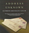 Address Unknown - Kathrine Kressmann Taylor