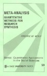 Meta-Analysis: Quantitative Methods for Research Synthesis - Frederic M. Wolf, Richard G. Niemi