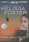 Come Back to Me - Melissa Foster