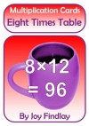 Eight Times Table Multiplication Cards (Multiplication Cards Series) - Joy Findlay