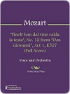 "Finch' han dal vino calda la testa", No. 12 from "Don Giovanni", Act 1, K527 (Full Score) - Wolfgang Amadeus Mozart