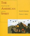 The American Spirit: United States History as Seen by Contemporaries, Volume II: Since 1865 - David M. Kennedy, Thomas A. Bailey