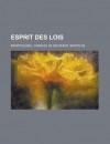 Esprit Des Lois - Montesquieu