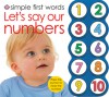 Simple First Words Let's Say Our Numbers - Roger Priddy