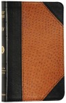 ESV Compact Bible, Trutone, Black/Ostrich, Portfolio Design, Red Letter Text - Crossway Bibles