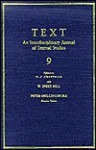 TEXT: An Interdisciplinary Annual of Textual Studies, Volume 9 - David C. Greetham, David C. Greetham