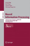 Neural Information Processing: 13th International Conference, Iconip 2006, Hong Kong, China, October 3-6, 2006, Proceedings, Part III - Jun Wang