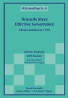 Towards More Effective Governance: China - Yong Nian Zheng, Zou Keyuan, Yong Nian Zheng