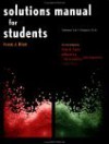 Student Solutions Manual Volumes 2 & 3 T: To Accompany Physics for Scientists and Engineers 4e - Frank J. Blatt