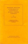 Boundary Behavior Of Holomorphic Functions Of Several Complex Variables - Elias M. Stein