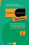 Issid 07, Giessen: Abstracts of the 13th Biennial Meeting of the International Society for the Study of Individual Differences (Issid), Giessen, Germany, July 22-27, 2007 - Jürgen Hennig