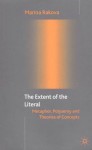 The Extent of the Literal: Metaphor, Polysemy and Theories of Concepts - Marina Rakova