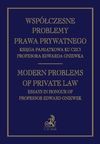 Współczesne problemy prawa prywatnego Księga Pamiątkowa Profesora Edwarda Gniewka - Piotr Machnikowski, Jacek Gołaczyński