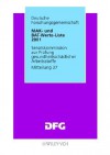 Mak- Und Bat-Werte-Liste 2001: Maximale Arbeitsplatzkonzentrationen Und Biologische Arbeitsstofftoleranzwerte. Mitteilung 37 - Deutsche Forschungsgemeinschaft (DFG)