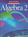 Lesson Activities (Holt Algebra 2) - James E. Schultz, Holt Rinehart & Winston