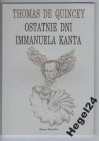 Ostatnie dni Immanuela Kanta - Thomas de Quincey