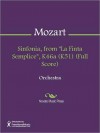 Sinfonia, from "La Finta Semplice", K46a (K51) (Full Score) - Wolfgang Amadeus Mozart