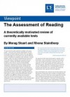 The Assessment of Reading: A Theoretically Motivated Review of Currently Available Tests - Rhona Stainthorp