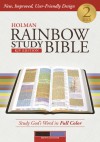 Holman Rainbow Study Bible: KJV Edition, Brown/Lavender LeatherTouch - Holman Bible Publisher