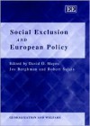 Social Exclusion and European Policy - David G. Mayes