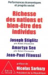 Richesse des nations et bien-être des individus - Joseph E. Stiglitz, Amartya Sen, Jean-Paul Fitoussi