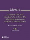 "Manches Ubel will zuweilen", No. 8 from "Die Schuldigkeit des ersten Gebotes", K35 (Full Score) - Wolfgang Amadeus Mozart