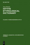 Hittite etymological dictionary - Jaan Puhvel