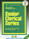 Senior Clerical Series (Career Examination series) (Career Examination Passbooks) - Jack Rudman