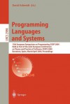 Programming Languages and Systems: 13th European Symposium on Programming, ESOP 2004, Held as Part of the Joint European Conferences on Theory and Practice of Software, Etaps 2004, Barcelona, Spain, March 29 - April 2, 2004, Proceedings - David Schmidt