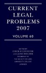 Current Legal Problems 2007: Volume 60 - Colm O'Cinneide, Jane Holder