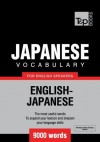 Japanese vocabulary for English speakers - 9000 words (T&P Books) - Andrey Taranov