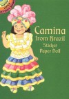 Camina from Brazil Sticker Paper Doll - Yuko Green