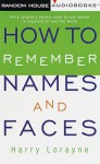 How to Remember Names and Faces - Harry Lorayne