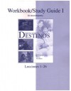 Workbook/Studyguide Vol. 1 Fuw Destinos - MCDOUGAL LITTEL