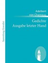 Gedichte Ausgabe Letzter Hand - Adelbert von Chamisso