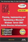 MCSE Planning, Implementing, and Maintaining a Microsoft Windows Server 2003 Active Directory Infrastructure Exam Cram 2 (Exam Cram 70-294) - Ed Tittel, David Watts