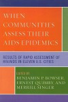 When Communities Assess Their AIDS Epidemics: Results of Rapid Assessment of HIV/AIDS in Eleven U.S. Cities - Benjamin P. Bowser