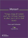 "Venga, venga de' sommi eroi", No. 10 from "Ascanio in Alba", Act 1, K111 (Full Score) - Wolfgang Amadeus Mozart