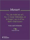 "Tu, che fedel mi sei", No. 11 from "Mitridate, re di Ponto", Act 2, K74a (K87) (Full Score) - Wolfgang Amadeus Mozart