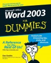 Word 2003 For Dummies - Dan Gookin