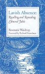 Lavish Absence: Recalling and Rereading Edmond Jabès - Rosmarie Waldrop