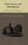 The Writings of Henry David Thoreau: Early Essays and Miscellanies. - Henry David Thoreau, Joseph J. Moldenhauer, Edwin Moser