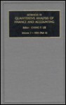 Advances in Quantitative Analysis of Finance and Accounting, Set - Thomas J. Frecka, Louis O. Scott, Cheng-Few Lee